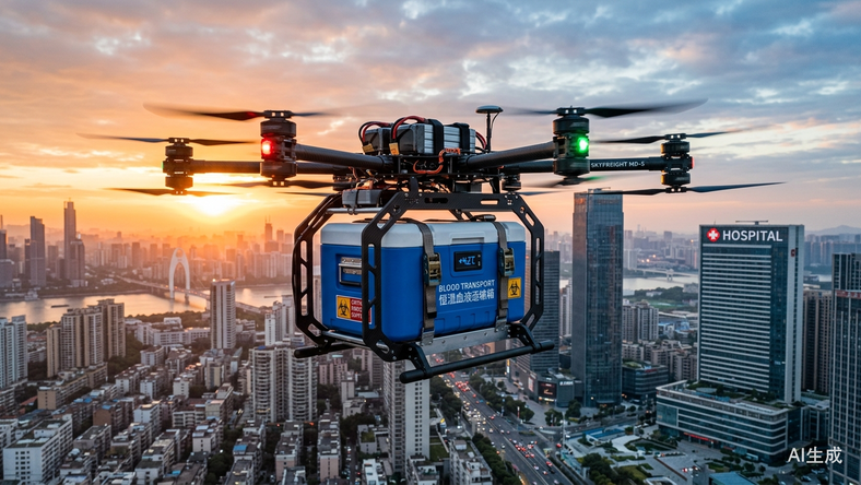 当血袋飞上低空:一条空中生命线如何在深圳天空织就